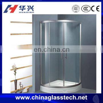 CE&CCC customized tempered frosted glass aluminium bathroom doors