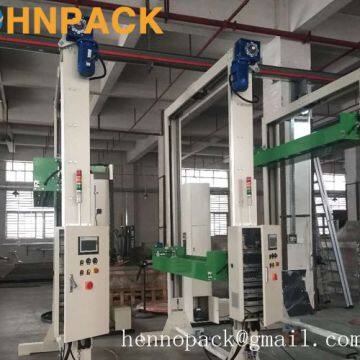 Hennopack Fully Automatic Pass Type Pallet Top Foil Sheet Dispenser Machine photo-3