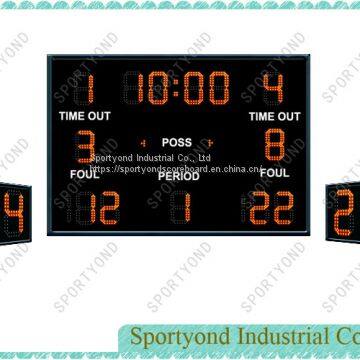 Wireless Remote Control Basketball Scoreboard and 24/14 Shot Clock