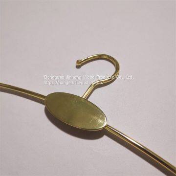 Wholesale Good Quality Socks Bra Underwear Hangers Gold Metal Hanger With 2 Clips Clothes Rack photo-3