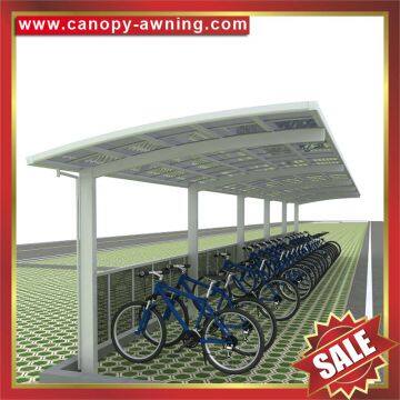 Outdoor Alu Aluminum Aluminium pc Polycarbonate Bike Bicycle Motorcycle Park Canopy Shelter Cover Canopies Awning Project photo-4