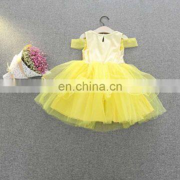 Fancy Design Western Pattern Kids Dress Formal Girl Party Wear Dress