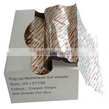 2020 Custom Embossed Kitchen Aluminium Foil Silver Roll Food Packaging Paper photo-4