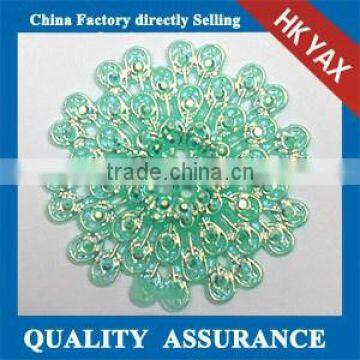 jx0730 china new arrival flower resin rhinestones beads non hotfix for woman dress