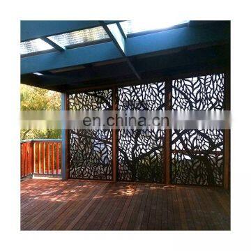 Outdoor Laser Cut Fence Gate Panels Garden Decorative Corten Steel Wall Panels Paneling