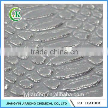 China Embossed PU Artificial Leather for Shoes Making photo-5