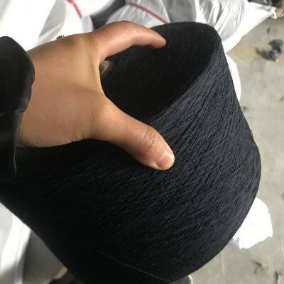 cheap price ne6s/1 nm10/1 black open end oe recycled knitted glove cotton yarn