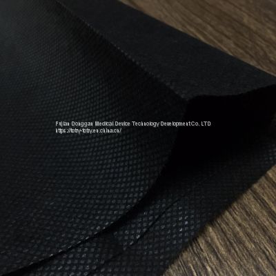 Black 80g spunbonded non-woven fabric door width can be customized for export