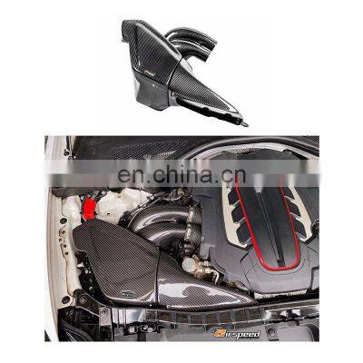 Quality Assurance High Strength Hood Trim Air Inlet Light Weight Carbon Fiber Cold Air Engine Intake For AUDI S6 RS6 S7 RS7