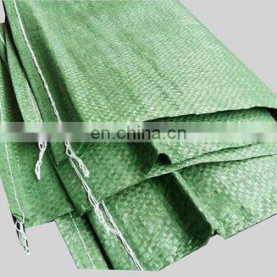 Packing page green high quality pp woven bag for ship packages