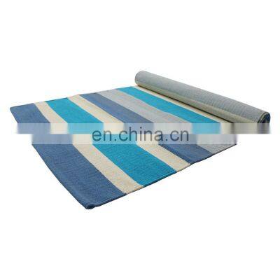 Hot Selling Yoga Rug Mat Blue White Stripe