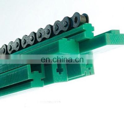 Decorative linear guide has good self lubricating and wear resistant conveyor guide rail