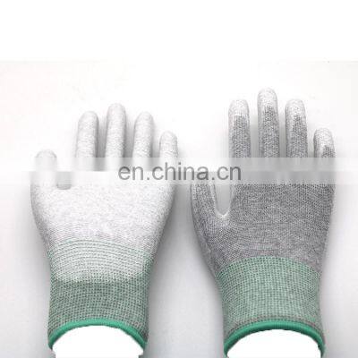 Esd Palm Fit Gloves With pu Coated Palm for Safety and Work photo-5