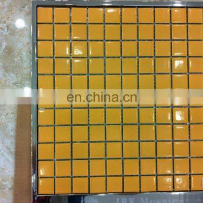 Glazed Red Ceramic Swimming Pool Mosaic Tile