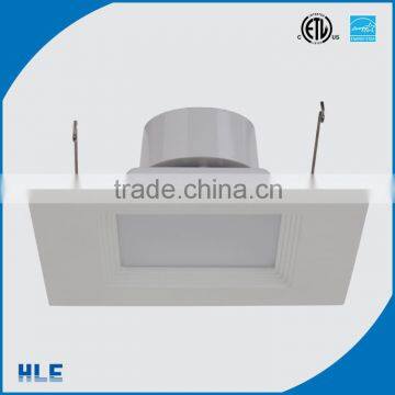 4 5 6 inch 6000Kelvin Cool White Color Temperature(CCT) and led light source led square downlight with ETL UL Energy star