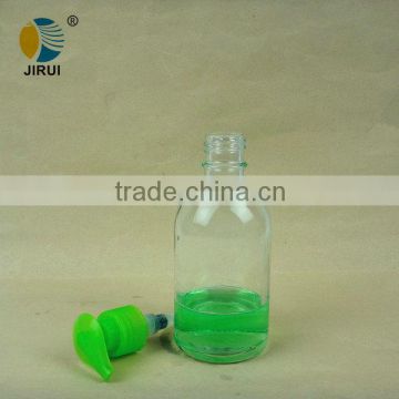 liquid soap glass bottle with spray pump