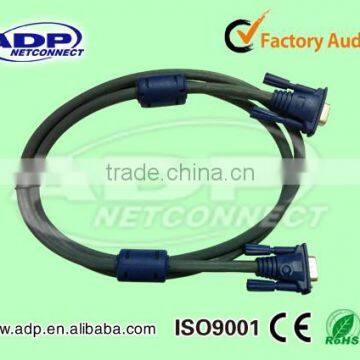 High speed VGA cable 1.5M 3+4/3+6 15 pin shenzhen Factory direct