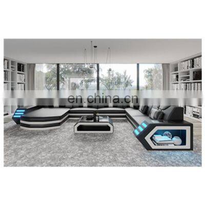 Modern design  living room sofa set furniture sectional Sofa with LED light