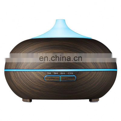 New product ideas 2018 b2b marketplace light Wooden grain Fea Aroma Diffuser 400ml