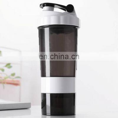 Bpa Free Plastic High Quality 600 ml Plastic Protein Powder Shakers Sport Water Bottles photo-3