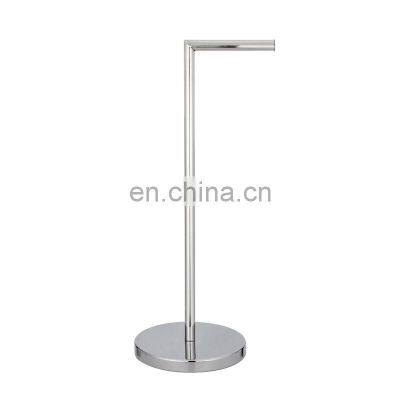 Экологически чистый новый дизайн хромового свободностоящего держателя туалетной бумаги для ванной комнаты держатель рулона туалетной бумаги photo-2