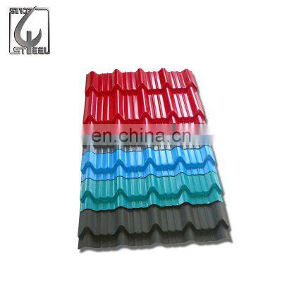 Prepainted PPGI Color Coated Corrugated Iron Roof RAL Colours Roofing Sheets