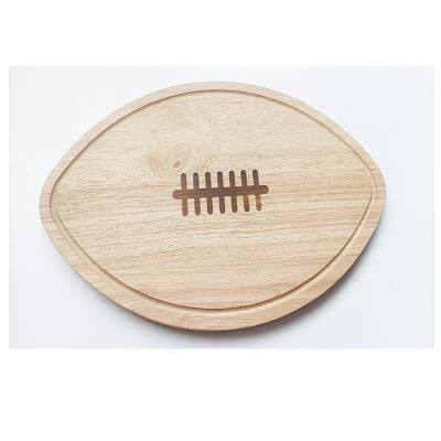 Factory wholesale rubber wood fish chopping board