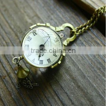 2013 New Style owl pocket watch japan movt quartz pocket watch for wholesale