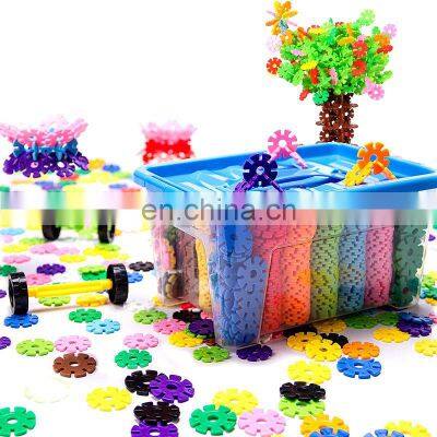 Educational Toy Kids Building Blocks Construction Toy Snowflake Building Blocks photo-2