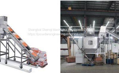 Automatic Powder Bag Unpacking Machine Powder Bag Splitter