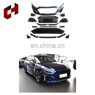 CH Newest Auto Parts Front Grille Bumper Lip Engine Hood Side Skirt Tail Lamps Car Body Kit For Audi A4 2020+ To Rs4