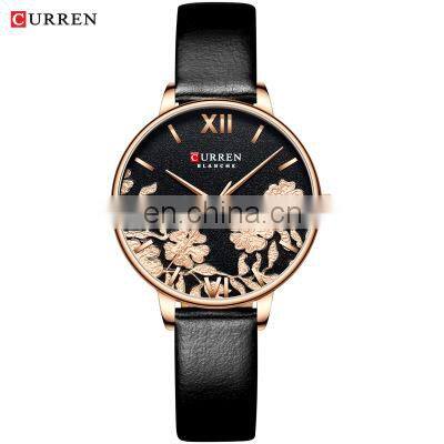 CURREN 9065 Luxury Ladies Mesh Leather Quartz Watch On Sale Casual Sport Wrist Watch For Women photo-2