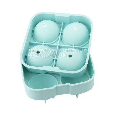 2022 Amazon Hot Selling Ball Shape Household Silicone Freezer Trays Silicone Ice Cube Mold Seals In Freshness With Lid photo-4
