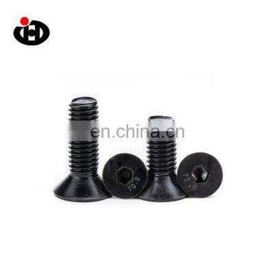 Black oxidized flat head hexagon countersunk head DIN7991 screws wholesale