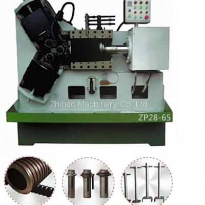 Hydraulic three roll thread rolling machine scaffolding threading machine