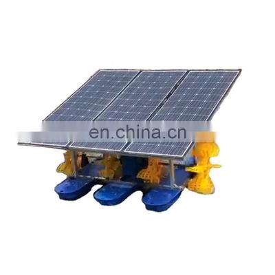 Hot sale Solar fish pond aerator 48V DC waterwheel aeration floating waterwheel type aerator