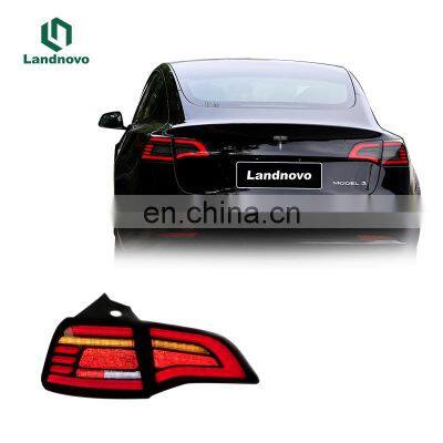 Landnovo body parts car assembly taillight led lamp replacement For tesla model 3/y 2021-2022 led tail light