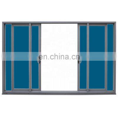 Thermal break double glass aluminium sliding glass wall system