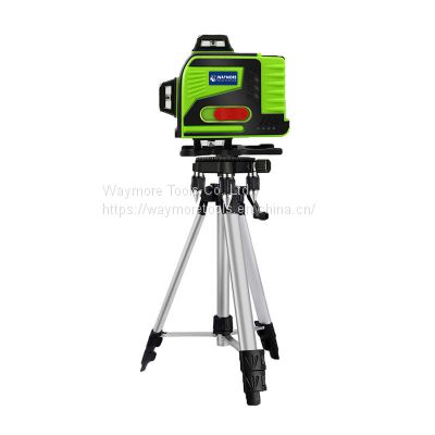 Waymore Beam 360 Vertical Horizontal Self-leveling Cross Line Laser Level Green 16 Lines Laser Level