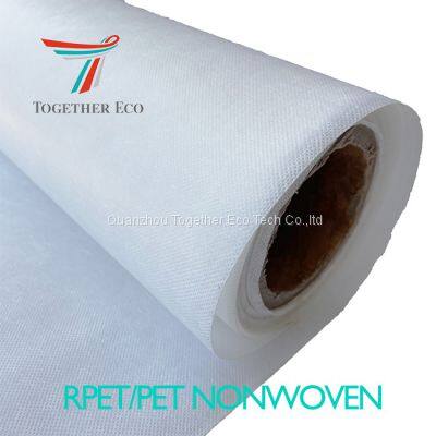 Heat-Resistant Pet Nonwoven Fabric 100 Polyester Spunbond Non Woven Fabric Rolls For Wall Paper photo-3