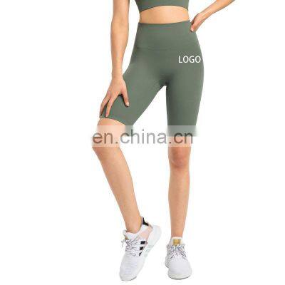 New Hot Sale With Hidden Pocket Biker Shorts Women Crotchless Cycling Short Pants Workout Exercise Gym Wear Yoga Clothing