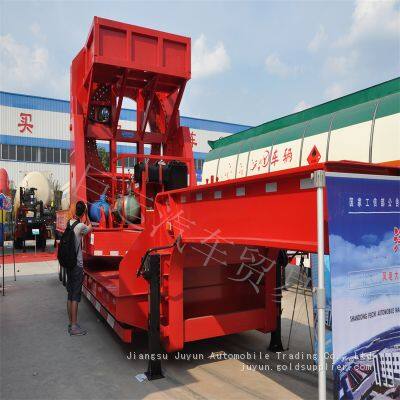 Большой полуприцеп для перевозки грузов Транспортное средство для перевозки крупногабаритных грузов Полуприцеп с несколькими осями photo-5