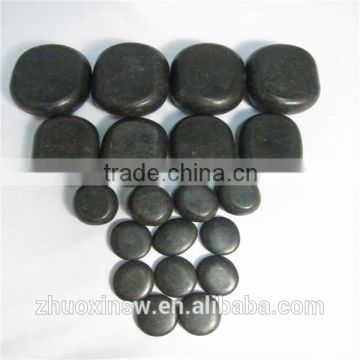 Factory basalt hot stone in wooden box