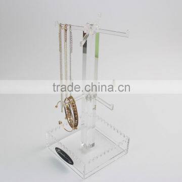 Multi-Branch Acrylic Jewelry Display Stand Glass Necklace Display Holder Jewelry Display Showcase RJW012                        
                                                Quality Choice