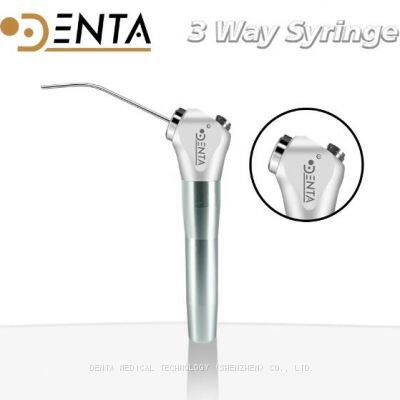 Dental Air Water 3 Way Syringe Handpiece With 2 Nozzles Tips Tubes For Air Triple Syringe Dental Cleaning Tools Accessories photo-3