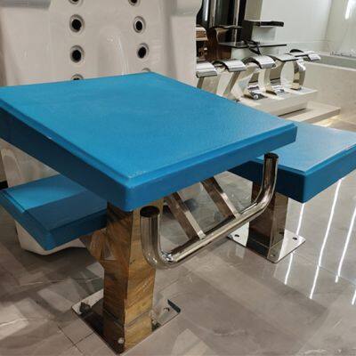 SS Stainless Steel Two Step Diving Starting Block Competitive Swimming Pool Diving Boards Platform photo-2