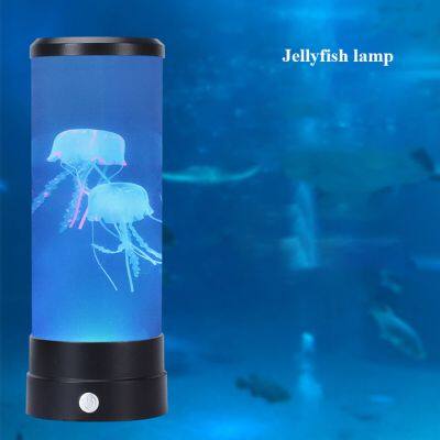 High Quality Decorative Jelly Fish Lava Lamp Color Changing Mood Jellyfish Light Home Decor Table Lamp Led Jellyfish Mood Lamp photo-2