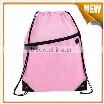 Popular pink drawstring backpack bag