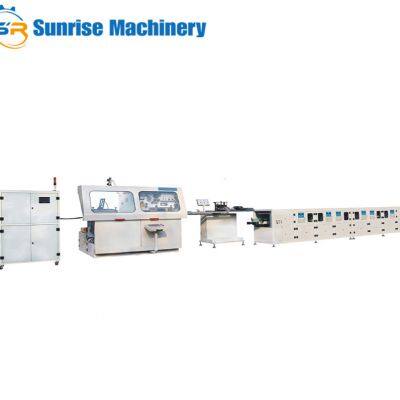 Lacquering and powder coating machine for tin can making