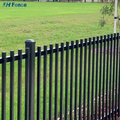 Portes de clôture extérieures modernes en acier de haute qualité, enduites de poudre, faciles à assembler, avec design d'arche de jardin